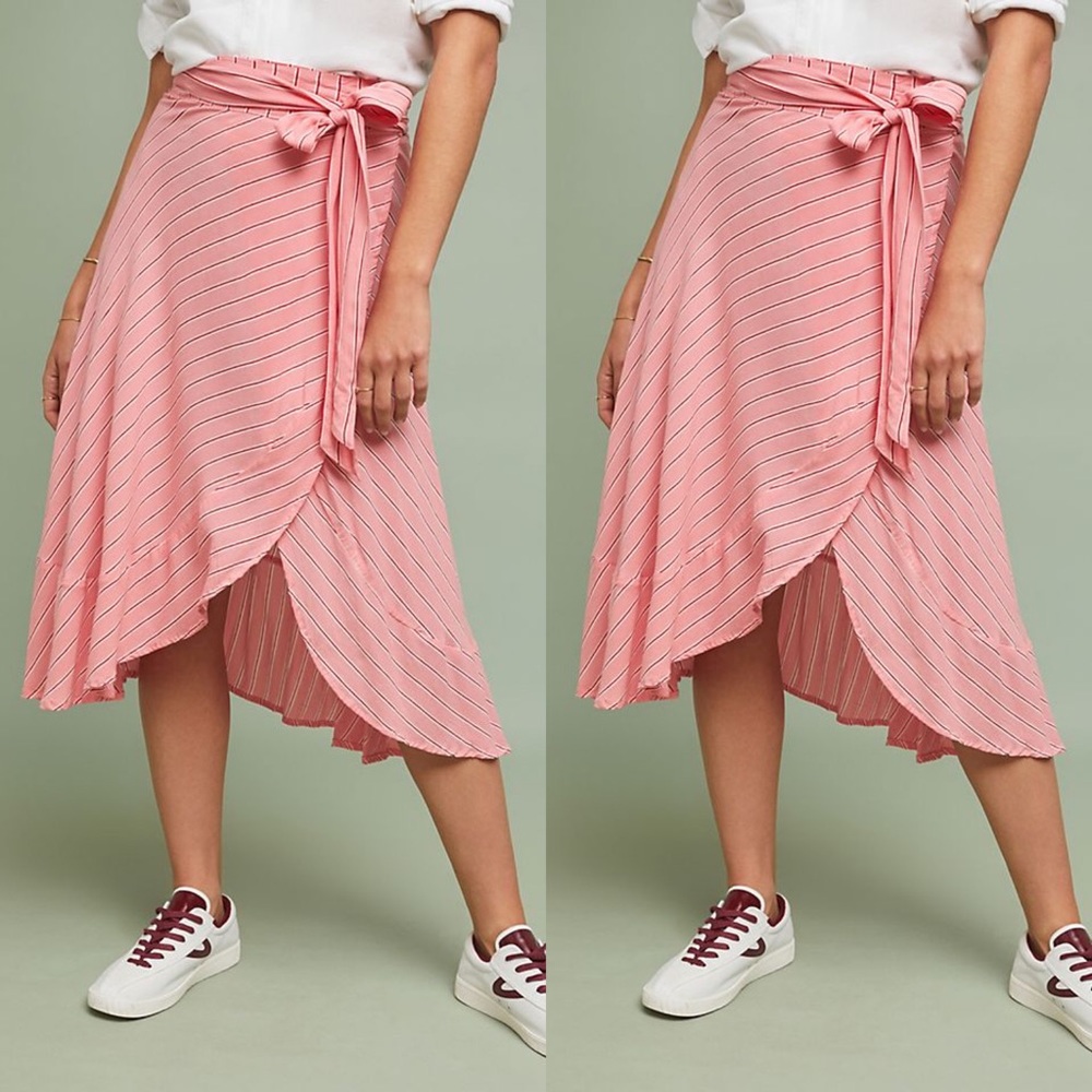 Anthropologie Beachgold Surfrider Wrap Skirt M